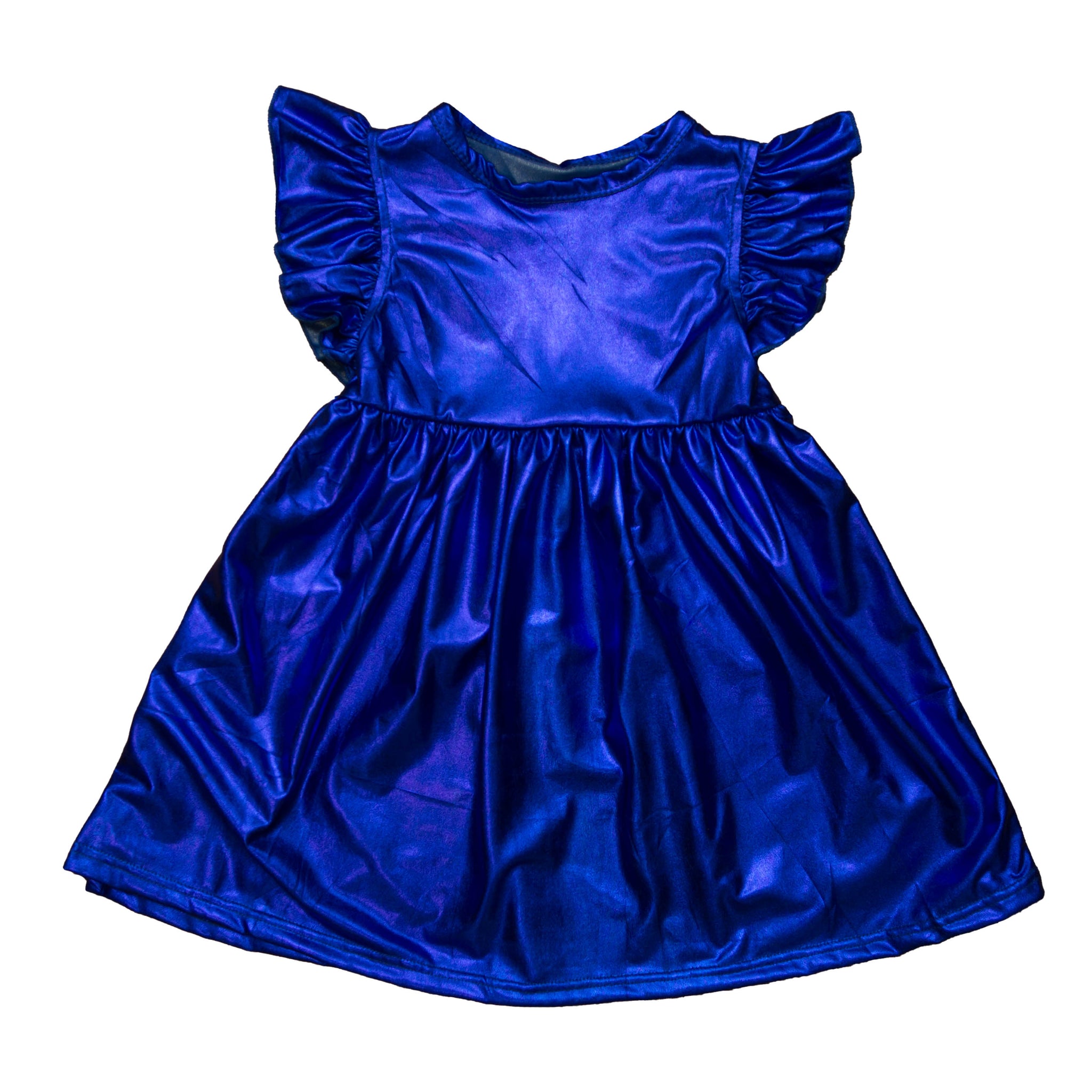Royal Blue Metallic Kid Dress