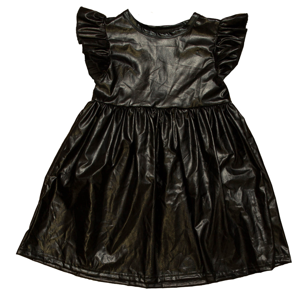 Black Metallic Adult Dress