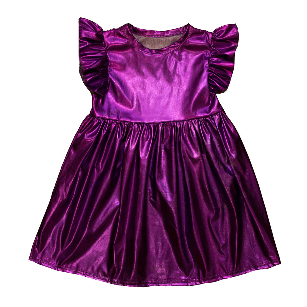 Purple Metallic Adult Dress