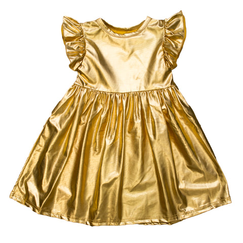 Gold Metallic Adult Dress