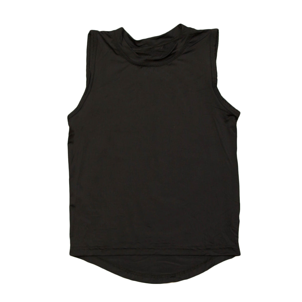 Black High Low Kid Tank