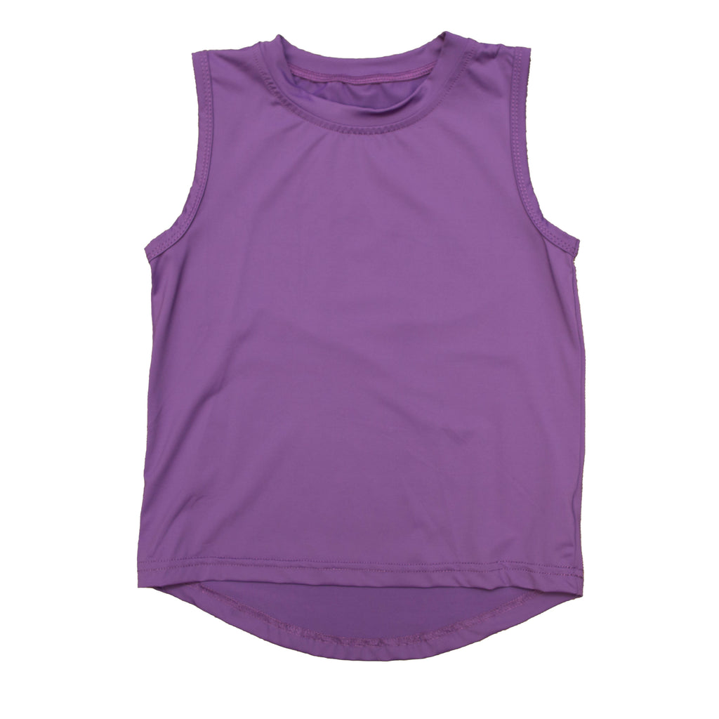 Plum High Low Kid Tank