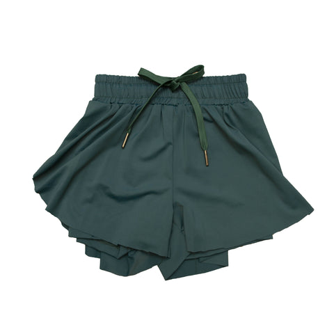 Emerald Green Kid Butterfly Shorts