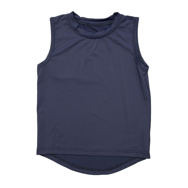 Navy Blue High Low Tank