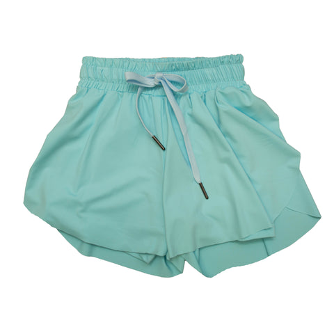 Light Blue Kid Butterfly Shorts