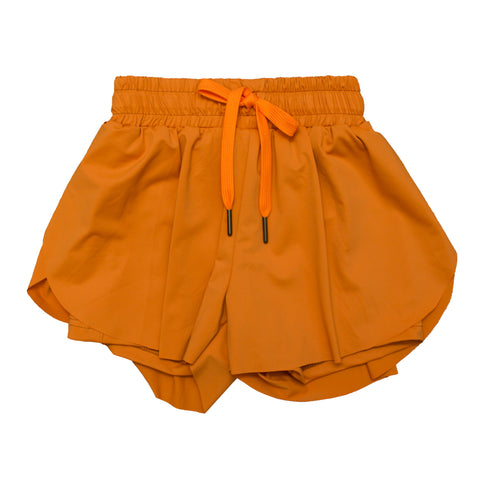 Orange Butterfly Kid Shorts