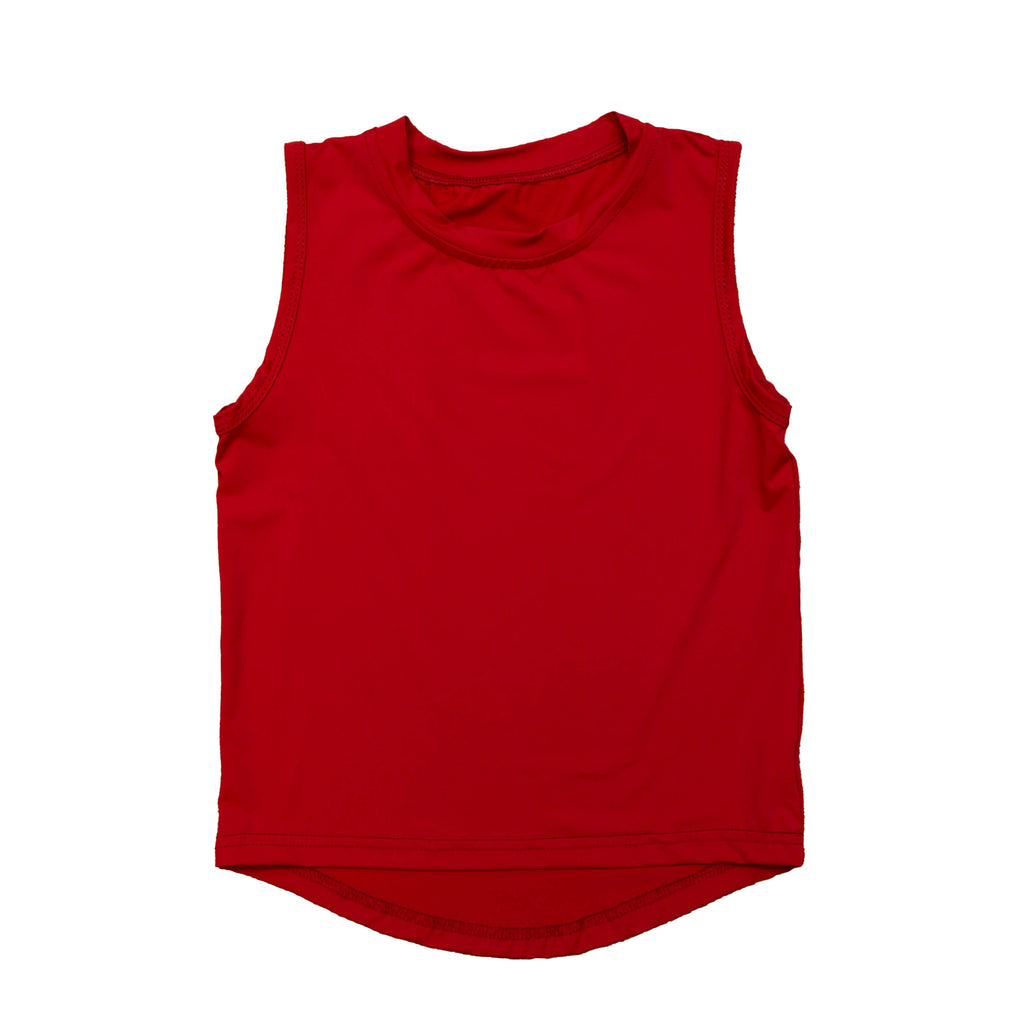 Red High Low Adult Tank