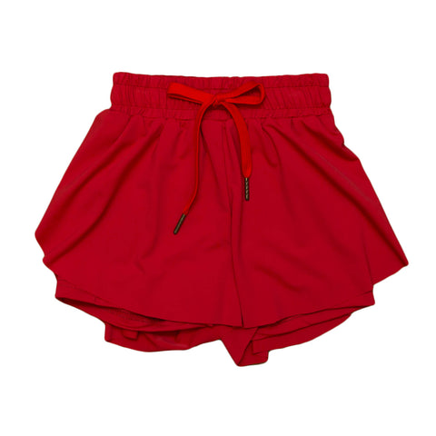 Red Kid Butterfly Shorts