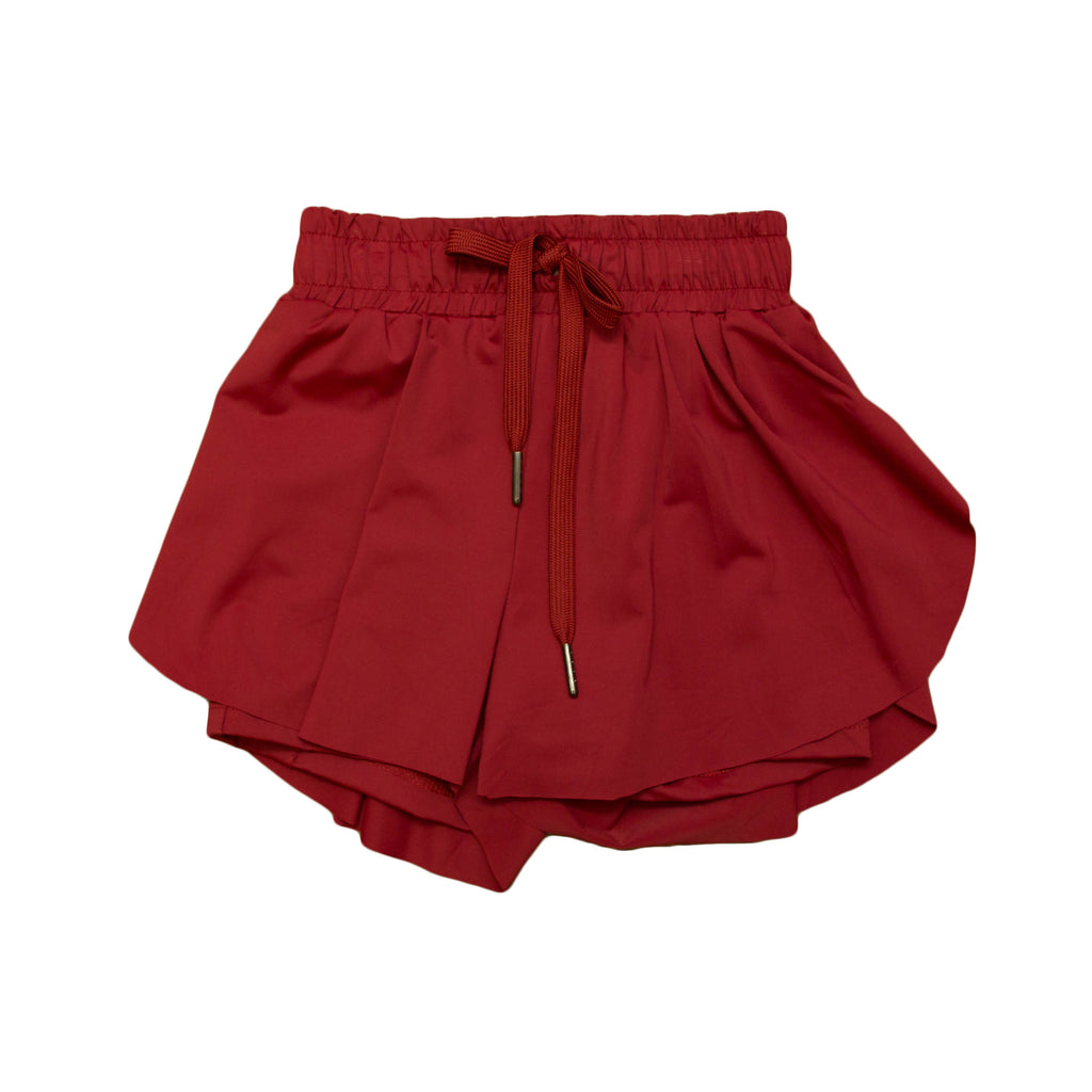 Maroon Butterfly Adult Shorts