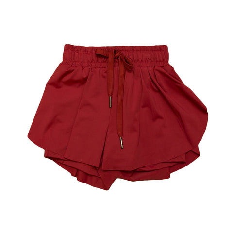 Maroon Kid Butterfly Shorts