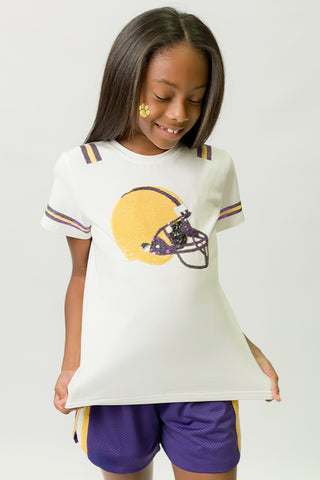Purple and Yellow Helmet Shirt