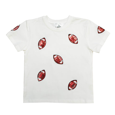 Red Football Adult Shirt