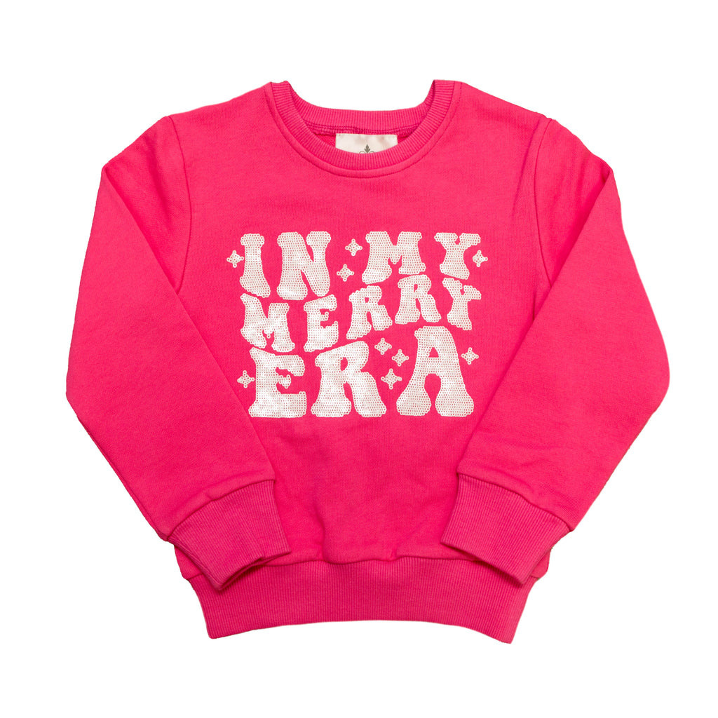 Merry Era Hot Pink Kid Sweatshirt