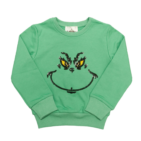You’re a Mean One Sequin Kid Sweatshirt