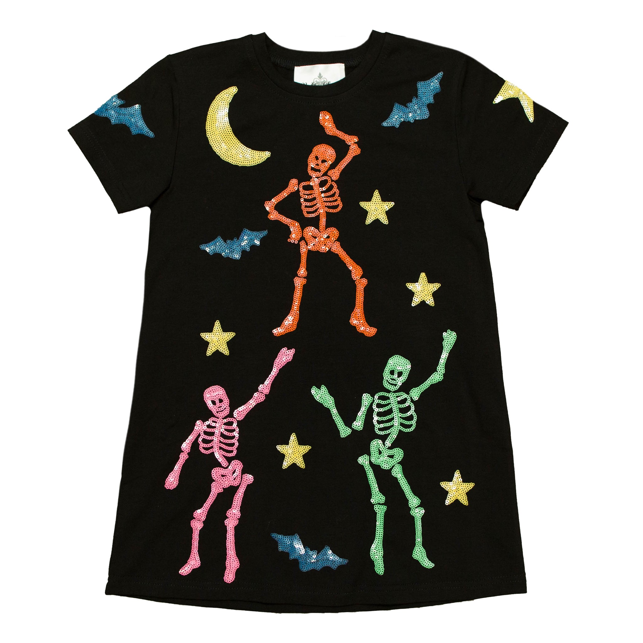 Kids' Black Skeleton Dress