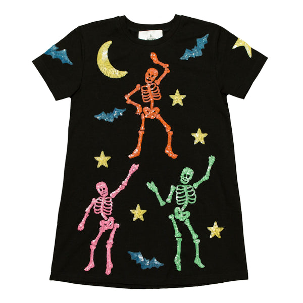 Black Skeleton Adult Dress