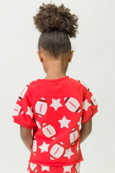 Red Football Top