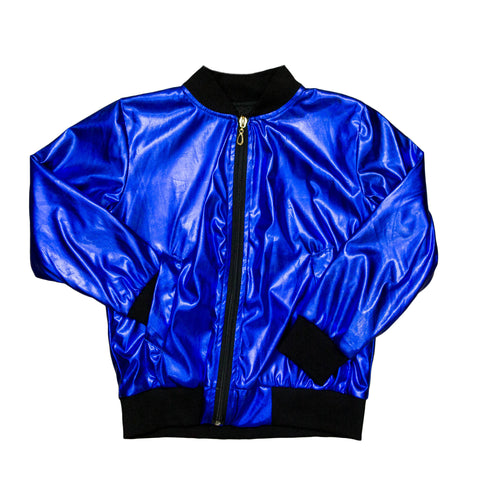 Royal Blue Metallic Adult Jacket