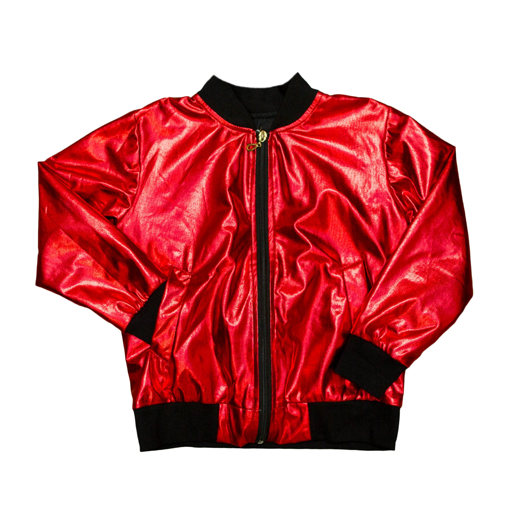 Red Metallic Jacket Red Metallic Kid Jacket – Belle Cher