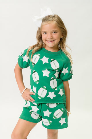 Green Football Top