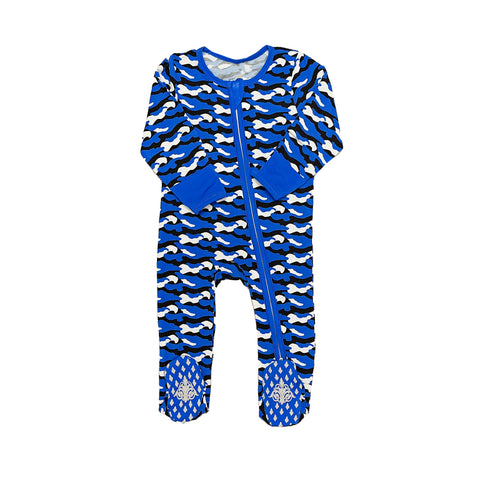 Royal Blue Camo Romper