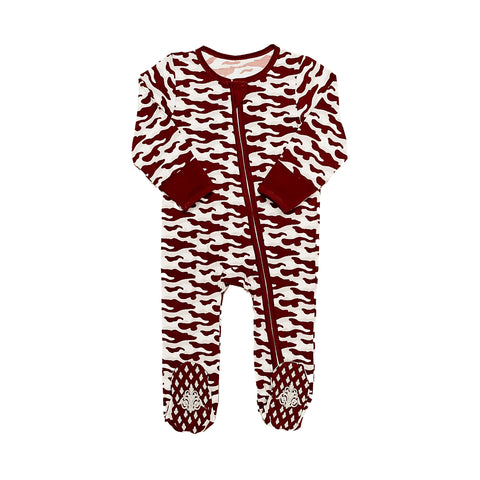 Maroon Camo Romper