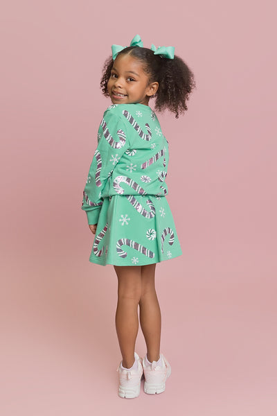 Candy Cane Teal Sweatshirt