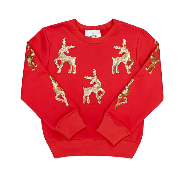 Red Reindeer Sweatshirt
