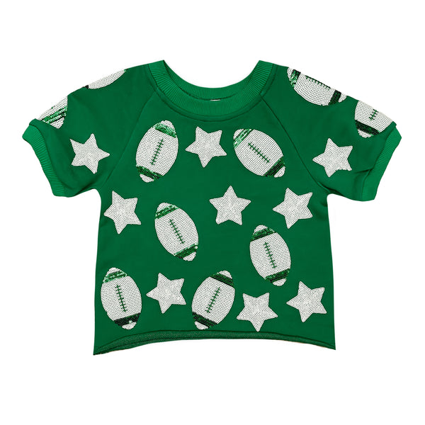 Green Football Top