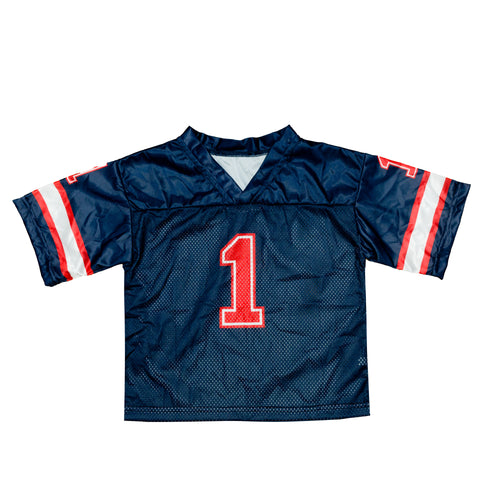 Navy and Red Football Jersey