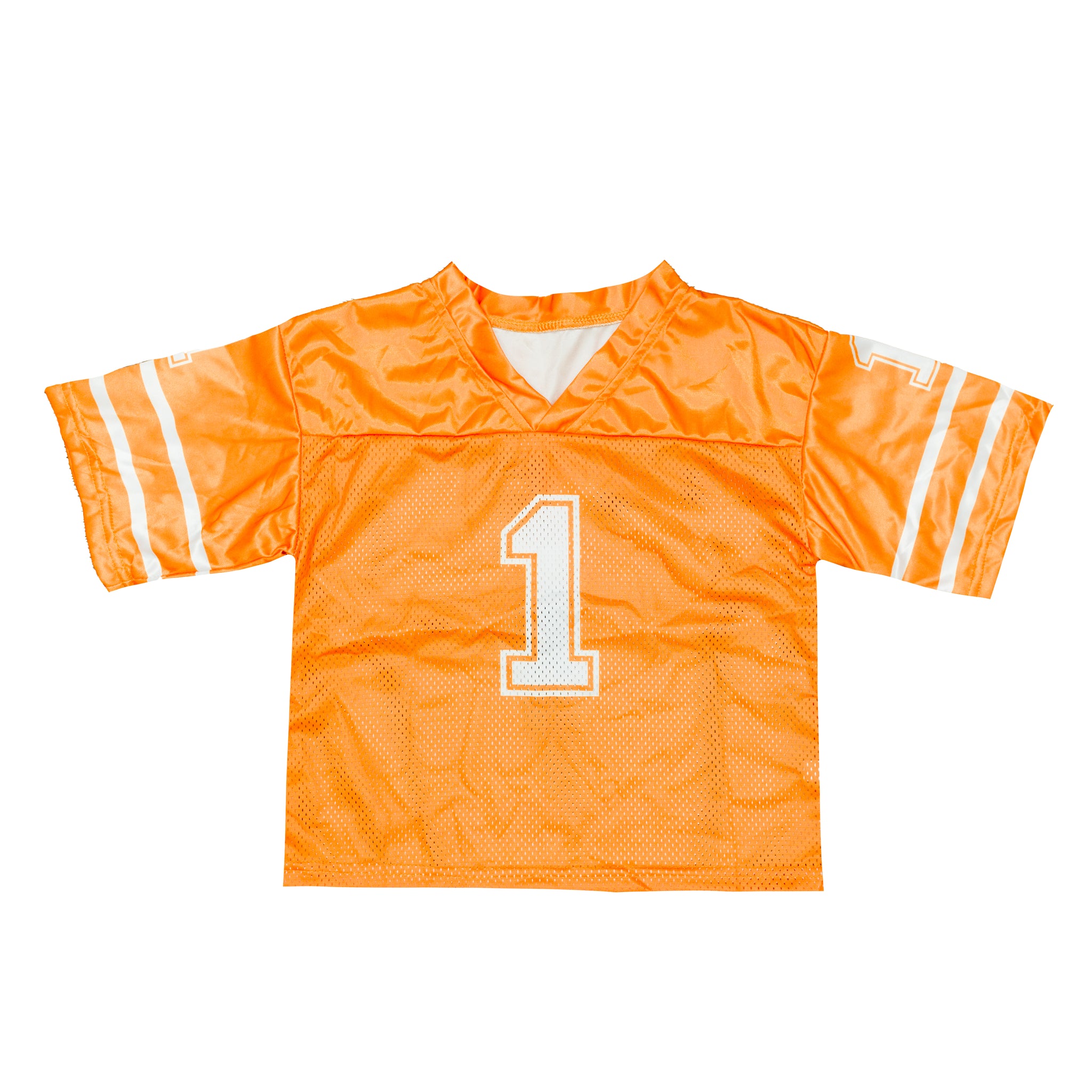 Kids' Orange & White Football Jersey