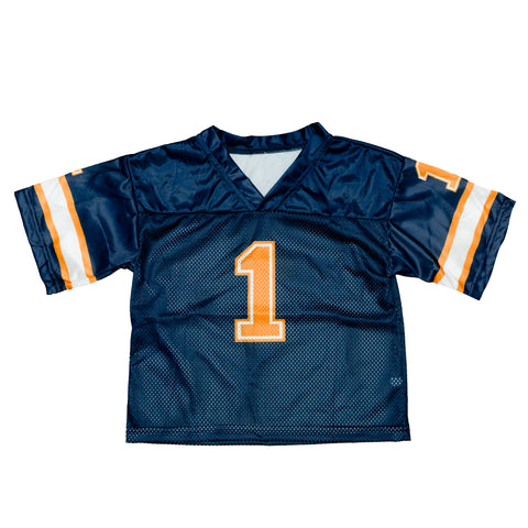 Navy and Orange Football Jersey