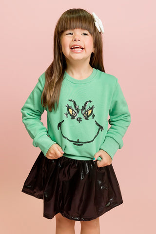 You’re a Mean One Sequin Kid Sweatshirt