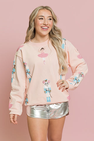 Nutcracker Pink Adult Sweatshirt
