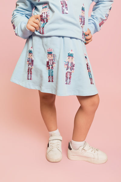 Light Blue Nutcracker Skort