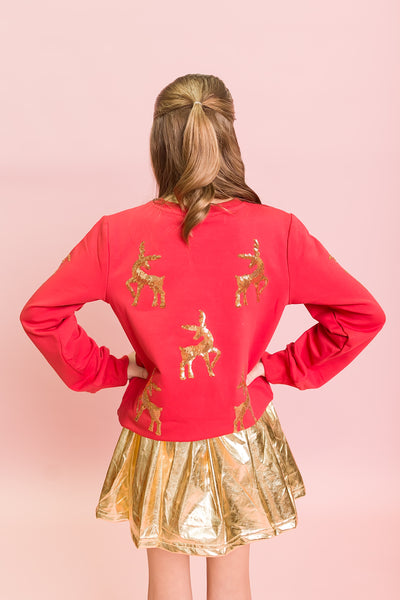 Red Reindeer Sweatshirt