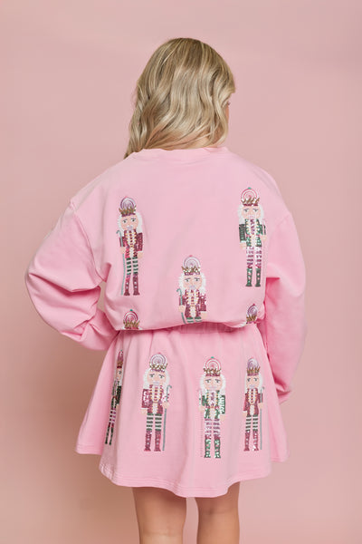 Pink and Teal Nutcracker Skort