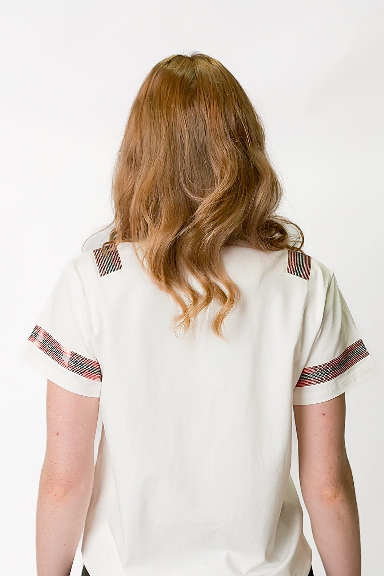 Women's Maroon & Silver Helmet Tee