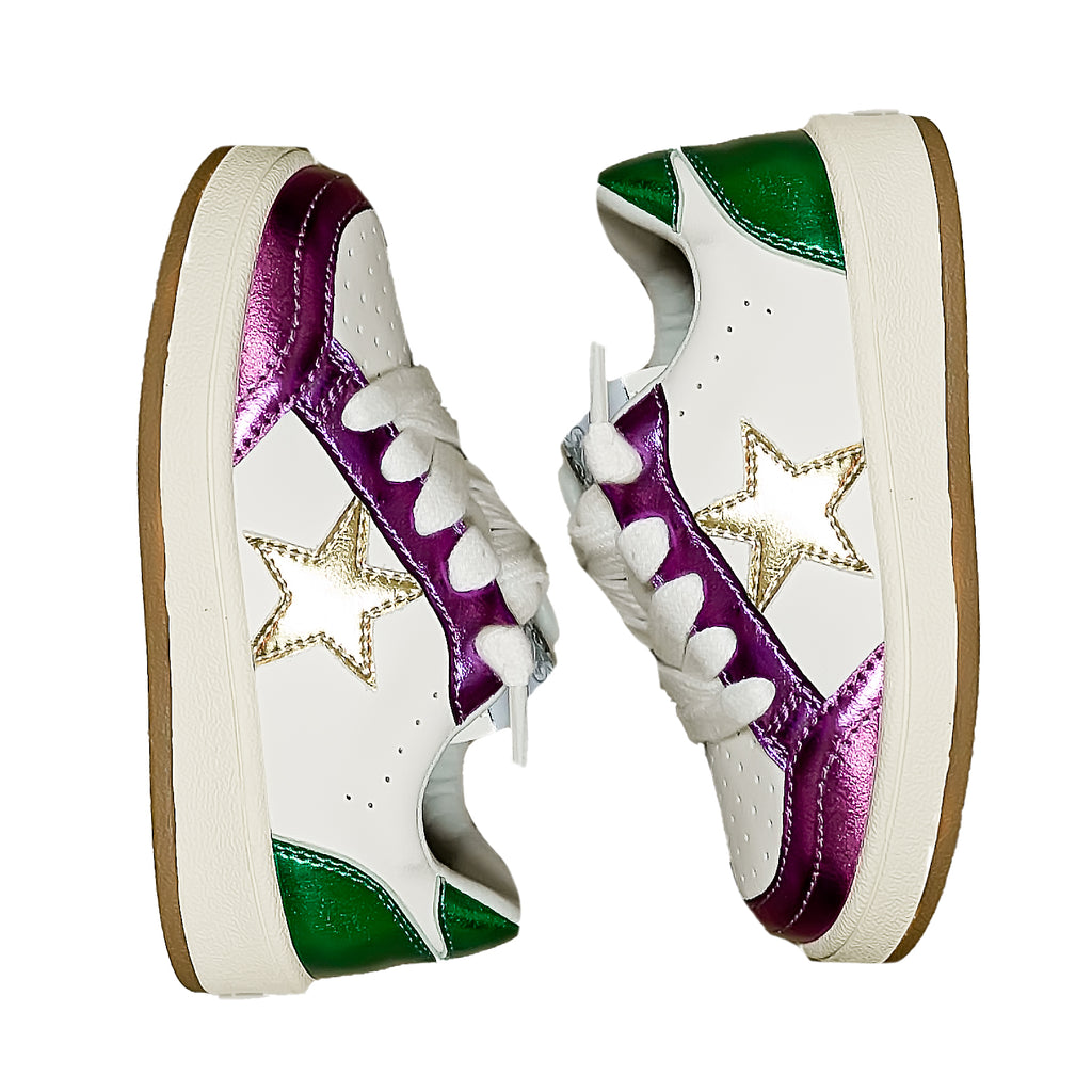 Mardi Gras Kid Sneakers