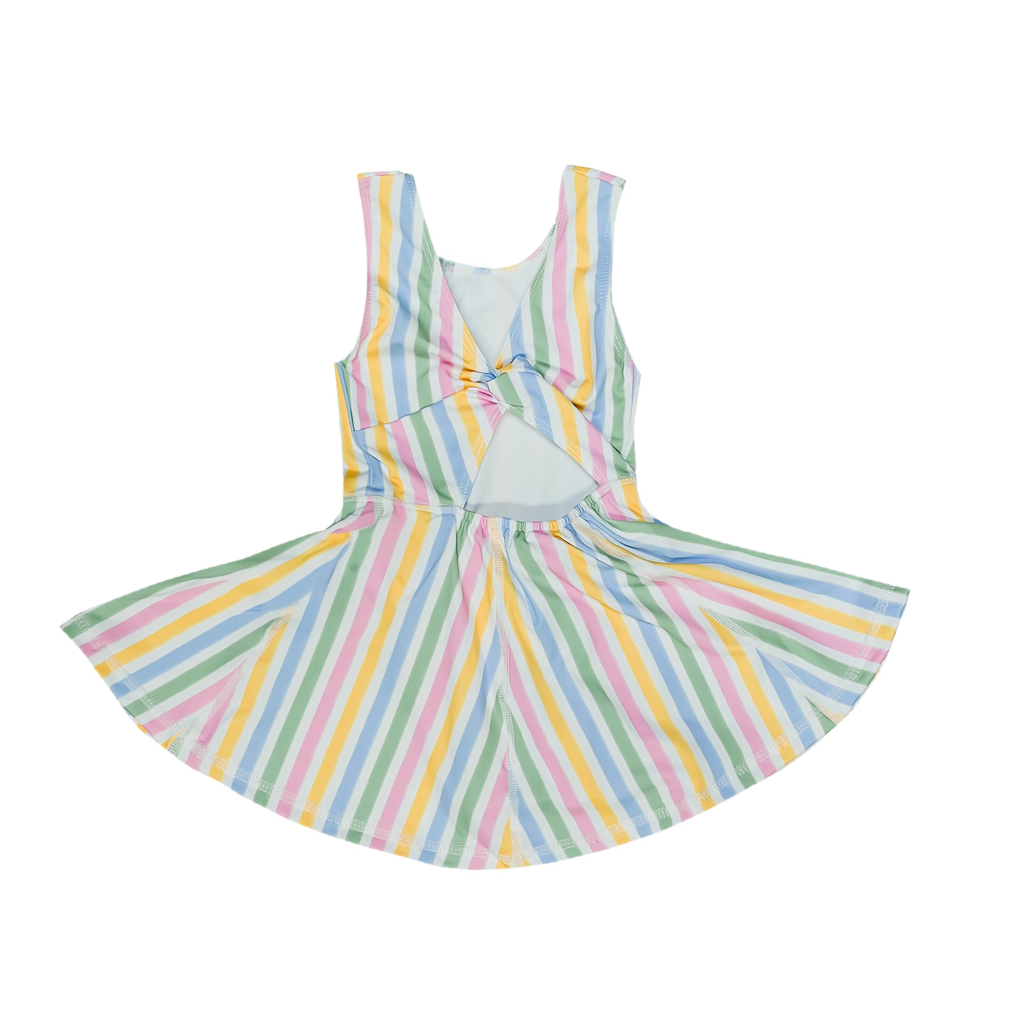 Striped Athleisure Kid Dress