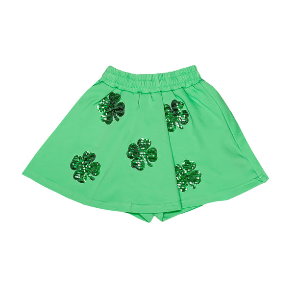 Green Clover Kid Skort