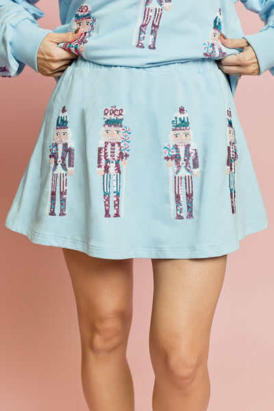 Light Blue Nutcracker Skort