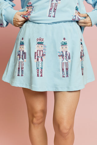 Light Blue Nutcracker Skort