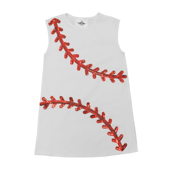 Baseball White Dress