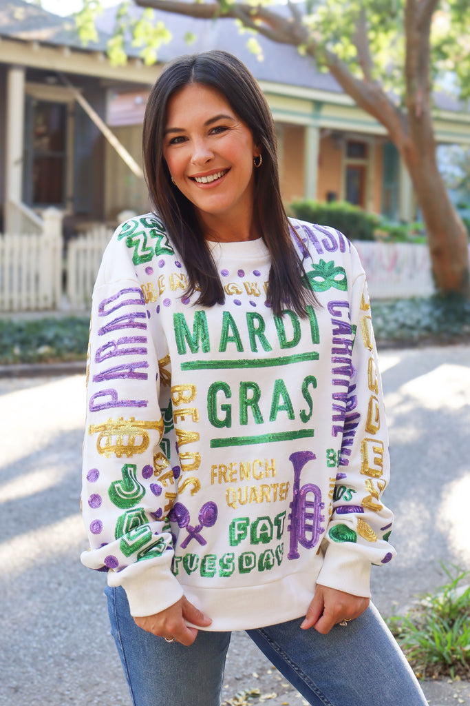 All Things Mardi Gras Sweatshirt