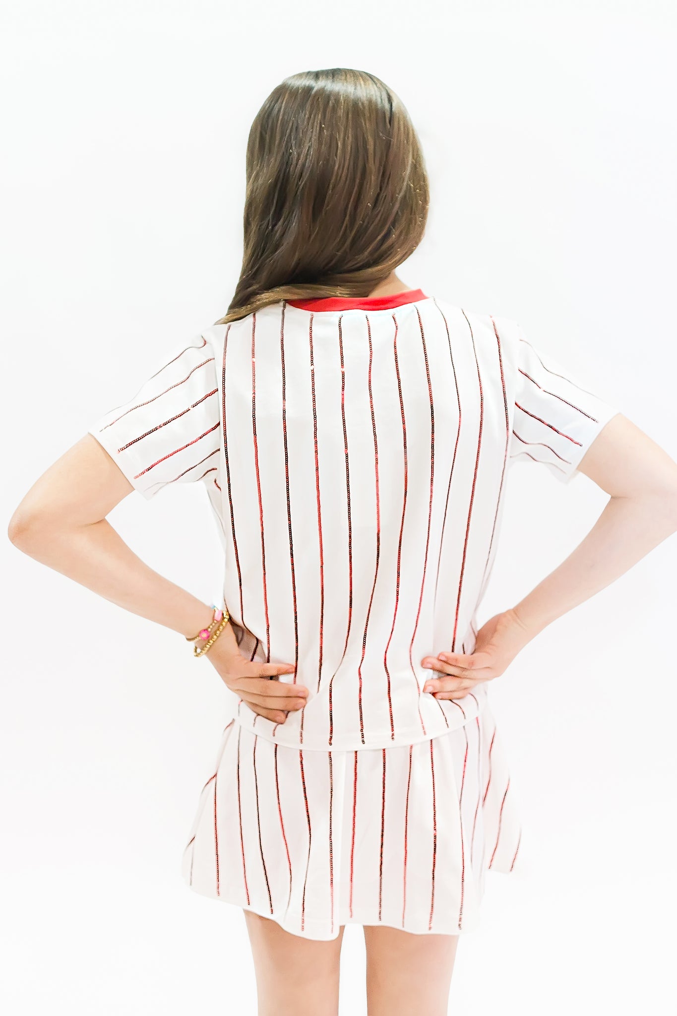 Baseball Red Striped Top
