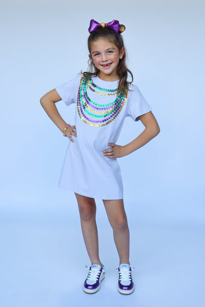 Beads Lavender Dress