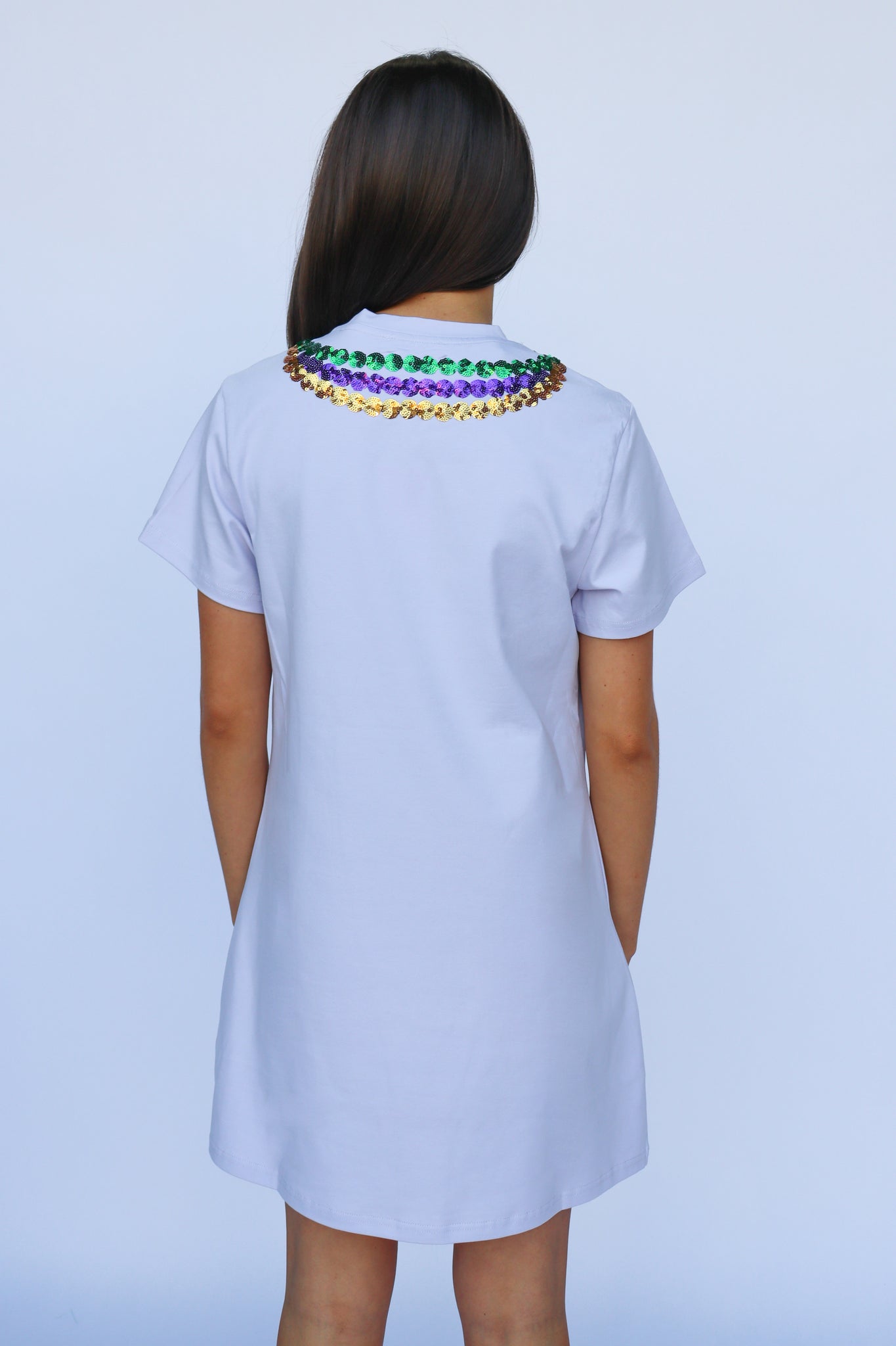 Beads Lavender Dress