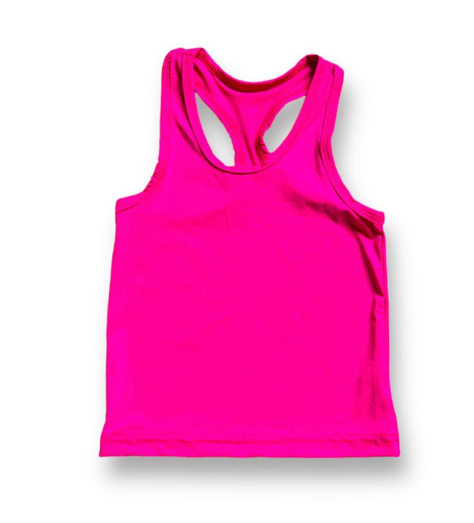 Hot Pink Razorback Kid Tank