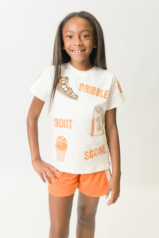 Orange Basketball Shirt